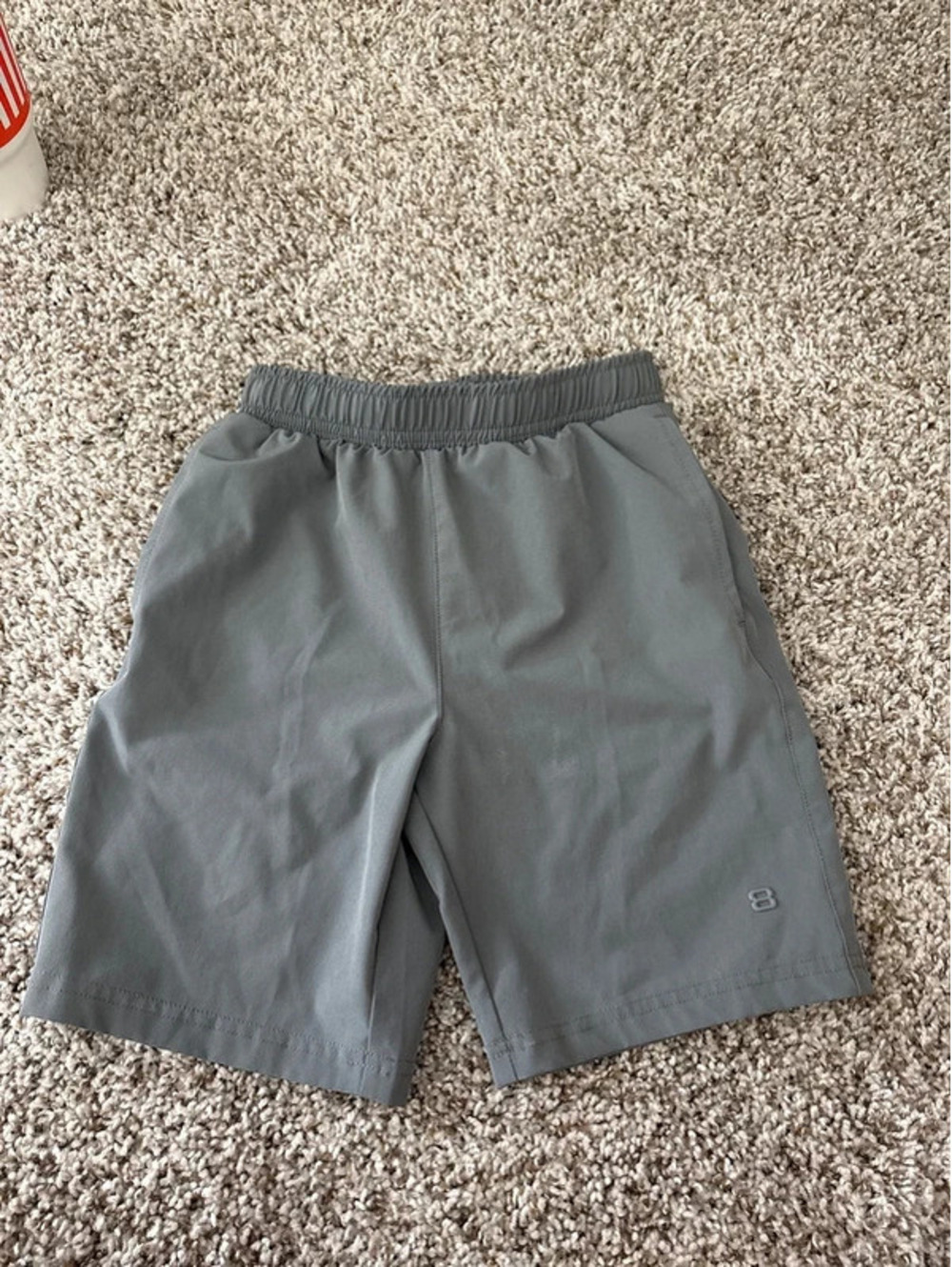 Layer 8 Boys Gray Qwick-Dri Shorts Size 5-6 EUC